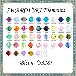 Ékszerkellék: Swarovski bicon 6mm 6db/cs több színben  SWGY5328-6 - kellékek & szerszámok - gyöngy, ékszerkellék - swarovski kristályok - Meska.hu