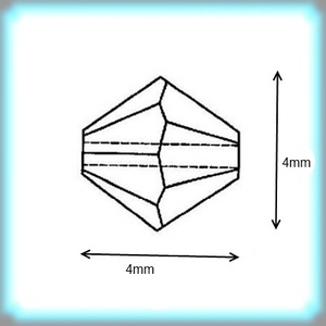 Ékszerkellék: Swarovski bicon 4mm-es AB bevonatos több színben SWGY5328-4AB 24db/csomag - kellékek & szerszámok - gyöngy, ékszerkellék - swarovski kristályok - Meska.hu