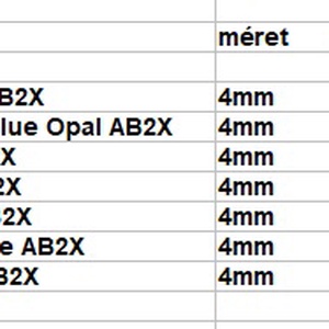 Ékszerkellék: Swarovski bicon 4mm-es AB2x bevonatos több színben SW5328-4ab2x 24db/csomag  - kellékek & szerszámok - gyöngy, ékszerkellék - swarovski kristályok - Meska.hu