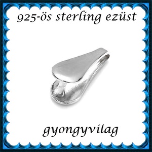 925-ös sterling ezüst ékszerkellék: medáltartó, medálkapocs EMK 83, Kellékek & szerszámok, Gyöngy, ékszerkellék, Egyéb alkatrész, Ékszerkészítés, Mindenmás, Ékszerkészítés, MESKA