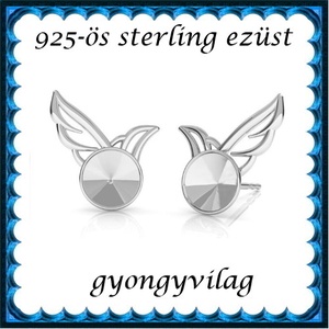 925-ös sterling ezüst ékszerkellék: fülbevalóalap bedugós EFK B 45E - kellékek & szerszámok - gyöngy, ékszerkellék - egyéb alkatrész - Meska.hu