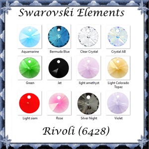 Swarovski rivoli 6mm-es több színben  4db /csomag SW6428-6, Kellékek & szerszámok, Gyöngy, ékszerkellék, Swarovski kristályok, Ékszerkészítés, Ékszerkészítés, MESKA