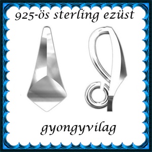 925-ös sterling ezüst ékszerkellék: medáltartó, medálkapocs EMK 94, Kellékek & szerszámok, Gyöngy, ékszerkellék, Egyéb alkatrész, Ékszerkészítés, Mindenmás, Ékszerkészítés, MESKA