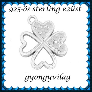 925-ös sterling ezüst ékszerkellék: medál / pandora / fityegő EMTÉ 29, Kellékek & szerszámok, Gyöngy, ékszerkellék, Fém köztesek, Ékszerkészítés, Mindenmás, Ékszerkészítés, MESKA