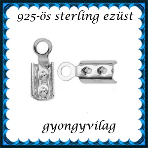 925-ös ezüst  lánckapocsvég 3,5mm-es 2db/cs ELK V 08-3,5 - kellékek & szerszámok - gyöngy, ékszerkellék - egyéb alkatrész - Meska.hu