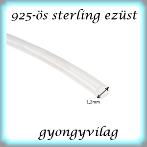 925-ös sterling ezüst ékszerkellék: ezüst huzal EH 1,2mm-es 1cm - kellékek & szerszámok - gyöngy, ékszerkellék - egyéb alkatrész - Meska.hu