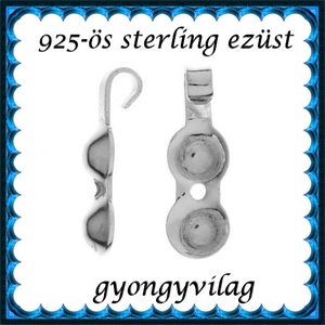 925-ös sterling ezüst ékszerkellék: csomótakaró ECST 08 2db/cs, Kellékek & szerszámok, Gyöngy, ékszerkellék, Egyéb alkatrész, Ékszerkészítés, Mindenmás, Ékszerkészítés, MESKA