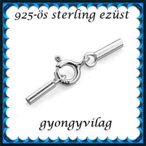  925-ös sterling ezüst ékszerkellék: láncvég + kapocs ELK K+V 05-1,5, Kellékek & szerszámok, Gyöngy, ékszerkellék, Egyéb alkatrész, Ékszerkészítés, Ékszerkészítés, MESKA