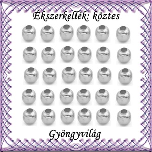 Ékszerkellék: köztes / díszítőelem / gyöngy BKÖ 1S 05-5e 30db/csomag, Kellékek & szerszámok, Gyöngy, ékszerkellék, Fém köztesek, Ékszerkészítés, Mindenmás, Ékszerkészítés, MESKA