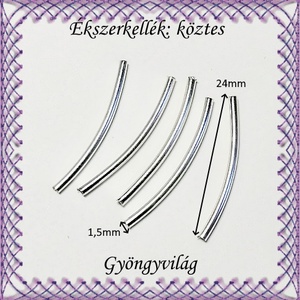 Ékszerkellék: köztes / díszítőelem / gyöngy BKÖ 1S 30-24x1,5e 20db/csomag - kellékek & szerszámok - gyöngy, ékszerkellék - fém köztesek - Meska.hu