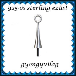 925-ös sterling ezüst ékszerkellék: medáltartó, medálkapocs EMK 64-3,3e, Kellékek & szerszámok, Gyöngy, ékszerkellék, Egyéb alkatrész, Ékszerkészítés, Mindenmás, Ékszerkészítés, MESKA