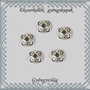 Ékszerkellék: gyöngykupak BGYK 25 7,8mm-es 15db/csomag, Kellékek & szerszámok, Gyöngy, ékszerkellék, Fém köztesek, Ékszerkészítés, Mindenmás, Ékszerkészítés, MESKA