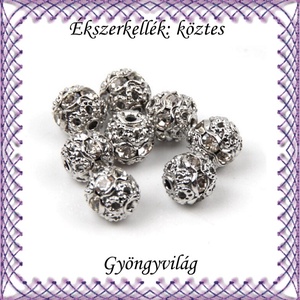 Ékszerkellék: köztes / díszítőelem / gyöngy BKÖ 1S 37-6r crystal  5db/csomag, Kellékek & szerszámok, Gyöngy, ékszerkellék, Fém köztesek, Ékszerkészítés, Mindenmás, Ékszerkészítés, MESKA