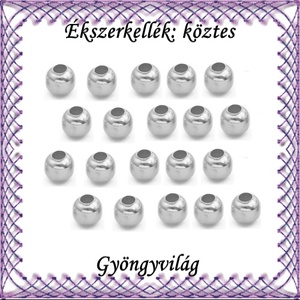 Ékszerkellék: köztes / díszítőelem / gyöngy BKÖ 1S 05-6e 30db/csomag, Kellékek & szerszámok, Gyöngy, ékszerkellék, Fém köztesek, Ékszerkészítés, Mindenmás, Ékszerkészítés, MESKA