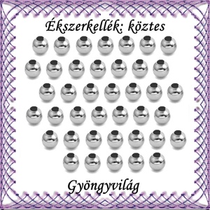 Ékszerkellék: köztes / díszítőelem / gyöngy BKÖ 1S 05-4r 50db/csomag, Kellékek & szerszámok, Gyöngy, ékszerkellék, Fém köztesek, Ékszerkészítés, Mindenmás, Ékszerkészítés, MESKA