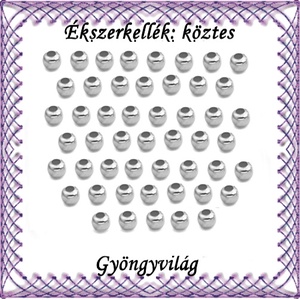 Ékszerkellék: köztes / díszítőelem / gyöngy BKÖ 1S 05-3r 100db/csomag, Kellékek & szerszámok, Gyöngy, ékszerkellék, Fém köztesek, Ékszerkészítés, Mindenmás, Ékszerkészítés, MESKA