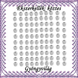 Ékszerkellék: köztes / díszítőelem / gyöngy BKÖ 1S 05-2e 100db/csomag, Kellékek & szerszámok, Gyöngy, ékszerkellék, Fém köztesek, Ékszerkészítés, Mindenmás, Ékszerkészítés, MESKA