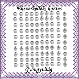 Ékszerkellék: köztes / díszítőelem / gyöngy BKÖ 1S 05-2r 100db/csomag, Kellékek & szerszámok, Gyöngy, ékszerkellék, Fém köztesek, Ékszerkészítés, Mindenmás, Ékszerkészítés, MESKA