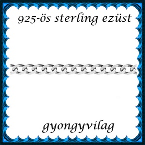 925-ös sterling ezüst ékszerkellék: lánc méterben 925 EL06-1,1r, Kellékek & szerszámok, Gyöngy, ékszerkellék, Egyéb alkatrész, Ékszerkészítés, Ékszerkészítés, MESKA