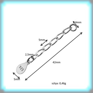 Swarovski félig fúrt csepp 925-ös sterling ezüst SSZE-SW 11-15mm-es ezüst láccal - ékszer - ékszerszett - Meska.hu