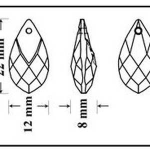 Ékszerkellék: Swarovski kristály csepp 22mm-es medál több színben SW6565-22 - kellékek & szerszámok - gyöngy, ékszerkellék - swarovski kristályok - Meska.hu