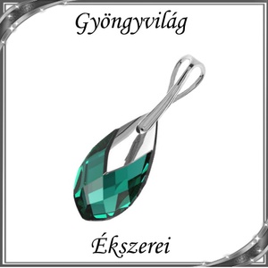 Swarovski csepp medál, 925-ös sterling ezüst kapoccsal  SSZE-SW6565-M22 - ékszer - nyaklánc - medál - Meska.hu