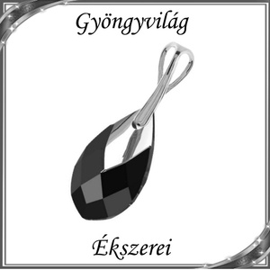 Swarovski csepp medál, 925-ös sterling ezüst kapoccsal  SSZE-SW6565-M22 - ékszer - nyaklánc - medál - Meska.hu