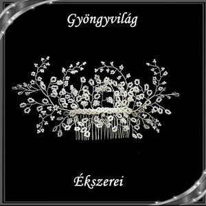 Ékszerek-hajdíszek, hajcsatok: Esküvői, menyasszonyi, alkalmi hajdísz S-H-FÉ03e - esküvő - hajdísz - kontydísz & hajdísz - Meska.hu