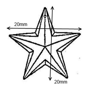 Ékszerkellék: Swarovski csillag 20 mm-es több színben 6714 - kellékek & szerszámok - gyöngy, ékszerkellék - swarovski kristályok - Meska.hu