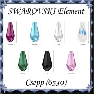 Ékszerkellék: Swarovski kristály csepp 12mm-es medál több színben 6530, Kellékek & szerszámok, Gyöngy, ékszerkellék, Swarovski kristályok, Ékszerkészítés, Ékszerkészítés, MESKA