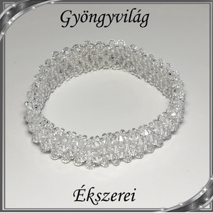  Capriccho 4 soros fűzött swarovski karkötő SK-CA-SW01-4 - ékszer - karkötő - széles karkötő - Meska.hu