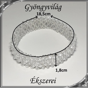  Capriccho 4 soros fűzött swarovski karkötő SK-CA-SW01-4 - ékszer - karkötő - széles karkötő - Meska.hu