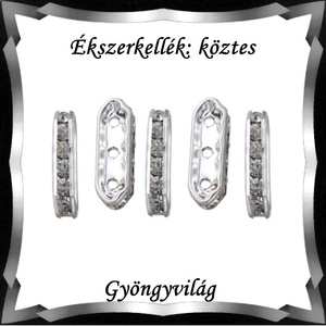 Ékszerkellék: köztes / díszítőelem / gyöngy BKÖ 3S 07-17,8x7e 5db, Kellékek & szerszámok, Gyöngy, ékszerkellék, Fém köztesek, Ékszerkészítés, Mindenmás, Ékszerkészítés, MESKA