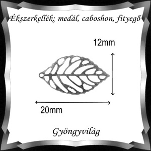 Ékszerkellék: medál, caboshon, fityegő BMCF-03e 12x22 20db/cs - kellékek & szerszámok - gyöngy, ékszerkellék - fém köztesek - Meska.hu