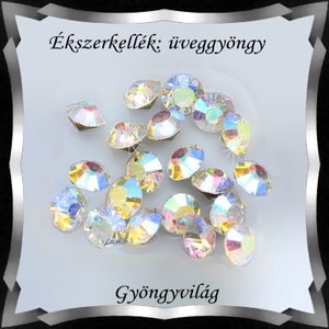 Kristály rivoli ragasztható 20db/cs 3mm PP24/SS12 - kellékek & szerszámok - gyöngy, ékszerkellék - swarovski kristályok - Meska.hu