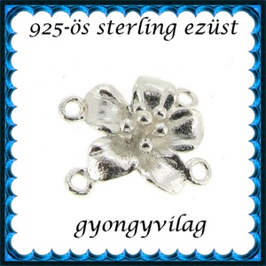 925-ös sterling ezüst ékszerkellék: köztes / gyöngy / dísz  EKÖ 42, Kellékek & szerszámok, Gyöngy, ékszerkellék, Fém köztesek, Ékszerkészítés, Mindenmás, Ékszerkészítés, MESKA