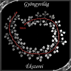 Ékszerek-hajdíszek, hajcsatok: Esküvői, menyasszonyi, alkalmi hajdísz S-H-FÜ21-50e - esküvő - hajdísz - kontydísz & hajdísz - Meska.hu