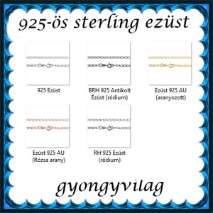 Ékszerek-karkötők: 925-ös sterling ezüst karkötő SSZ-EÜK 12-18e - ékszer - nyaklánc - medál nélküli nyaklánc - Meska.hu