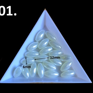 Ékszerkellék: gyöngy, viasz gyöngy GY VGYR 6x12 mm rizsszem több színben - kellékek & szerszámok - gyöngy, ékszerkellék - fém köztesek - Meska.hu
