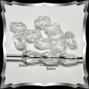 Ékszerkellék: gyöngy, üveg csepp GY ÜCS01 3x5 mm-es  több színben - kellékek & szerszámok - gyöngy, ékszerkellék - fém köztesek - Meska.hu