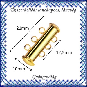 Ékszerkellék: lánckapocs BLK-3S-01 mágneses - kellékek & szerszámok - gyöngy, ékszerkellék - egyéb alkatrész - Meska.hu