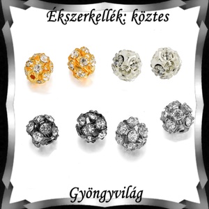 Ékszerkellék: köztes / díszítőelem / gyöngy BKÖ 1S 36-8e clear 4db/csomag, Kellékek & szerszámok, Gyöngy, ékszerkellék, Fém köztesek, Ékszerkészítés, Mindenmás, Ékszerkészítés, MESKA