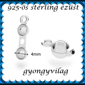 925-ös sterling ezüst ékszerkellék: csomótakaró ECST 06-4e - kellékek & szerszámok - gyöngy, ékszerkellék - egyéb alkatrész - Meska.hu