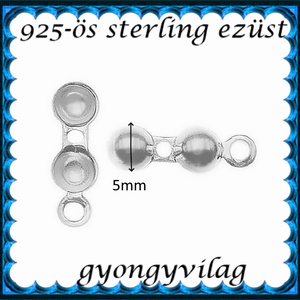 925-ös sterling ezüst ékszerkellék: csomótakaró ECST 06-5e - kellékek & szerszámok - gyöngy, ékszerkellék - egyéb alkatrész - Meska.hu