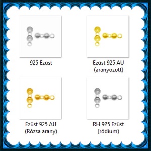 925-ös sterling ezüst ékszerkellék: csomótakaró ECST 06-5e - kellékek & szerszámok - gyöngy, ékszerkellék - egyéb alkatrész - Meska.hu
