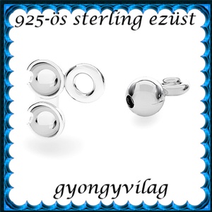 925-ös sterling ezüst ékszerkellék: csomótakaró ECST 07-3e, Kellékek & szerszámok, Gyöngy, ékszerkellék, Egyéb alkatrész, Ékszerkészítés, Mindenmás, Ékszerkészítés, MESKA