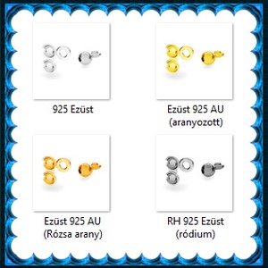 925-ös sterling ezüst ékszerkellék: csomótakaró ECST 07-3e - kellékek & szerszámok - gyöngy, ékszerkellék - egyéb alkatrész - Meska.hu