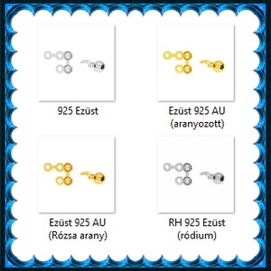 925-ös sterling ezüst ékszerkellék: csomótakaró ECST 10-3e - kellékek & szerszámok - gyöngy, ékszerkellék - egyéb alkatrész - Meska.hu