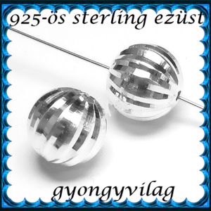 925-ös sterling ezüst ékszerkellék: köztes / gyöngy / dísz  EKÖ 17-10, Kellékek & szerszámok, Gyöngy, ékszerkellék, Fém köztesek, Ékszerkészítés, Mindenmás, Ékszerkészítés, MESKA