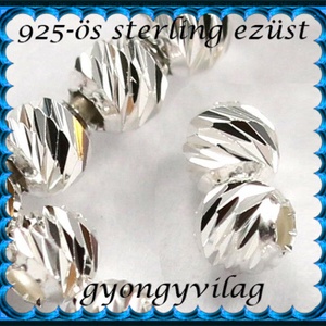 925-ös sterling ezüst ékszerkellék: köztes/gyöngy/díszitőelem EKÖ 101-2 5db/csomag, Kellékek & szerszámok, Gyöngy, ékszerkellék, Egyéb alkatrész, Ékszerkészítés, Mindenmás, Ékszerkészítés, MESKA